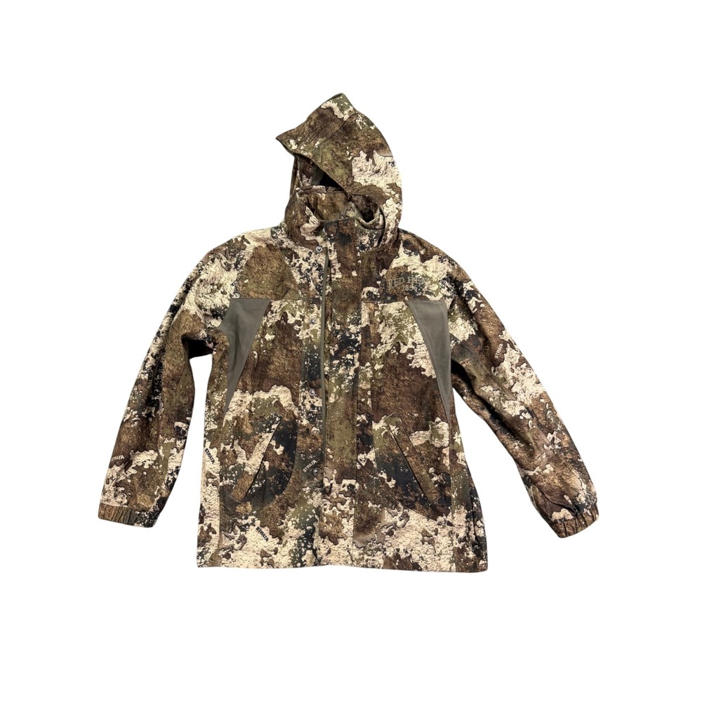 RedHead Kids Scentinel Strata Camo Hunting Jacket Hooded Full Zip Brown Green M